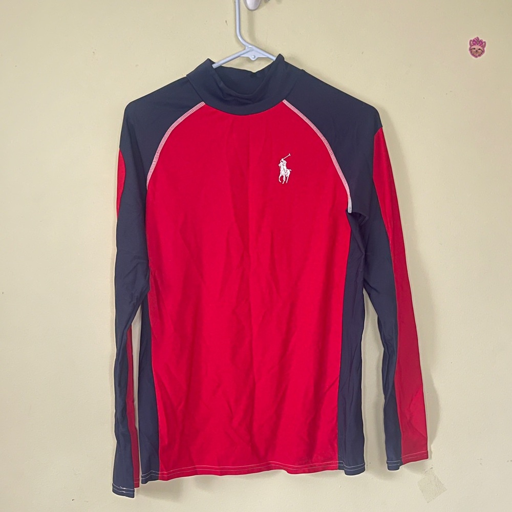 Polo Ralph Lauren Red and Black Long Sleeve Shirt